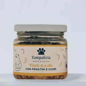 Vasetti di Filetti di Pollo con Fegatini e Cuori (70g)