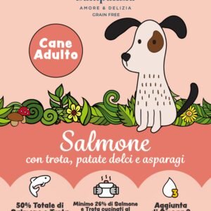 Salmone e trota con asparagi