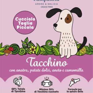 Tacchino e anatra con aneto e camomilla - Cuccioli Mini