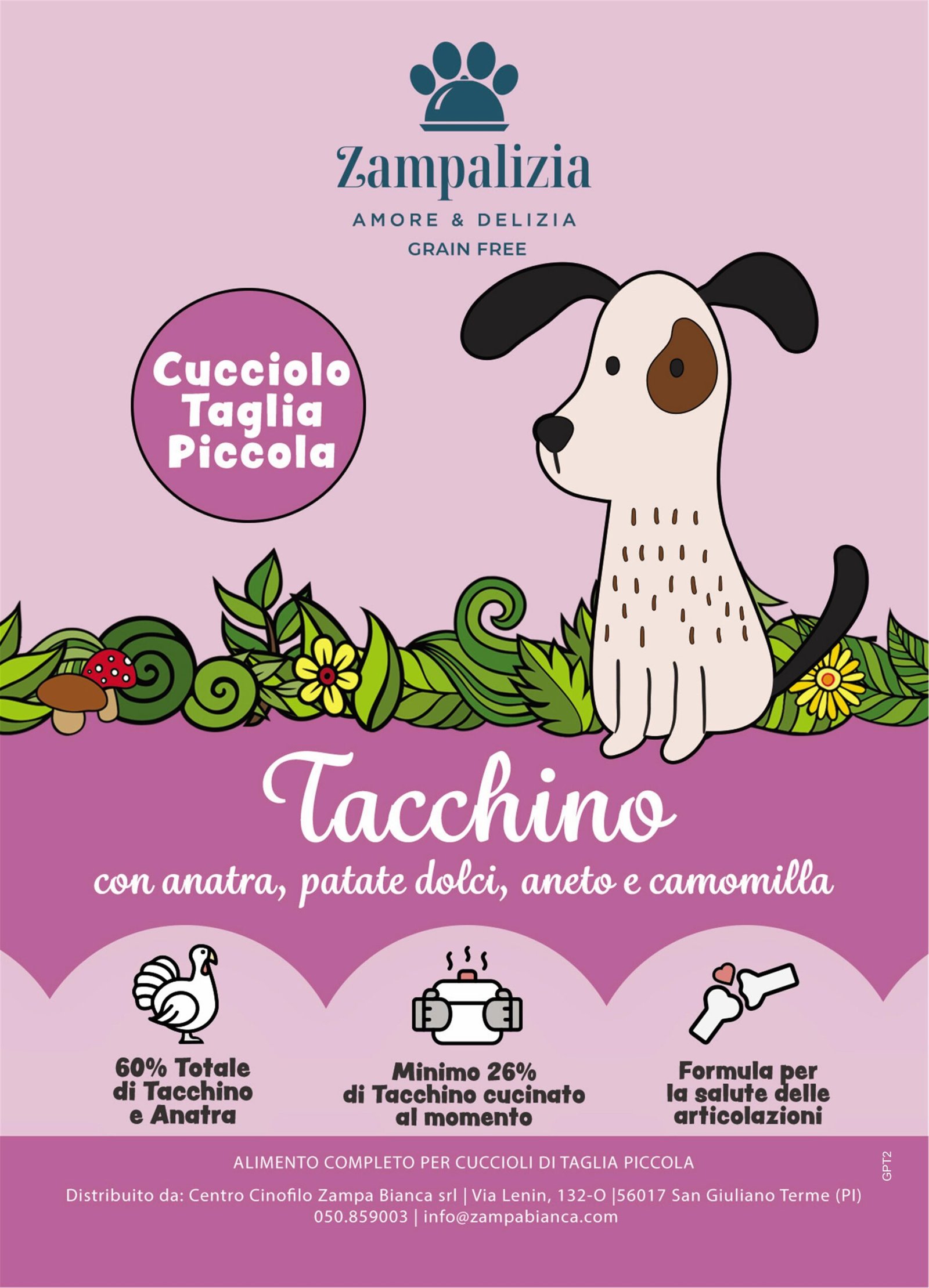 Tacchino e anatra con aneto e camomilla - Cuccioli Mini