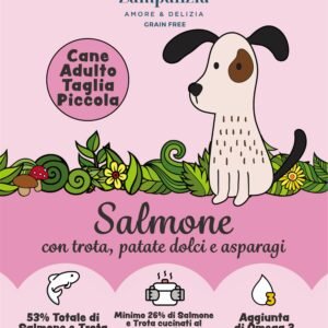 Salmone e trota con patate dolci e asparagi