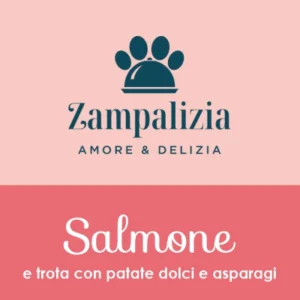 Salmone e trota con patate dolci e asparagi